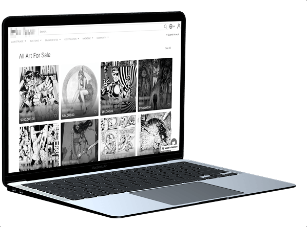 Platform for selling comics and fan art 