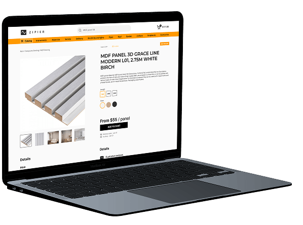 Platform for corporate sales of construction materials