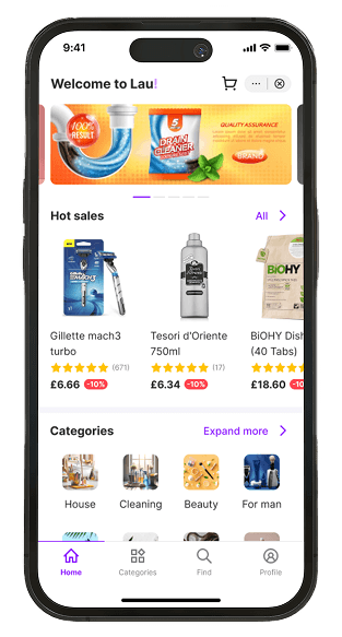 Online store for household chemicals and cosmetics